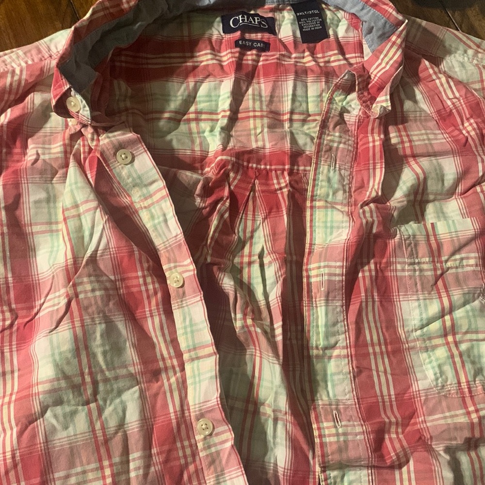 Casual CHAPS short sleeve button down SIZE 3XLT